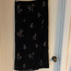 C. M. Shapes midi skirt